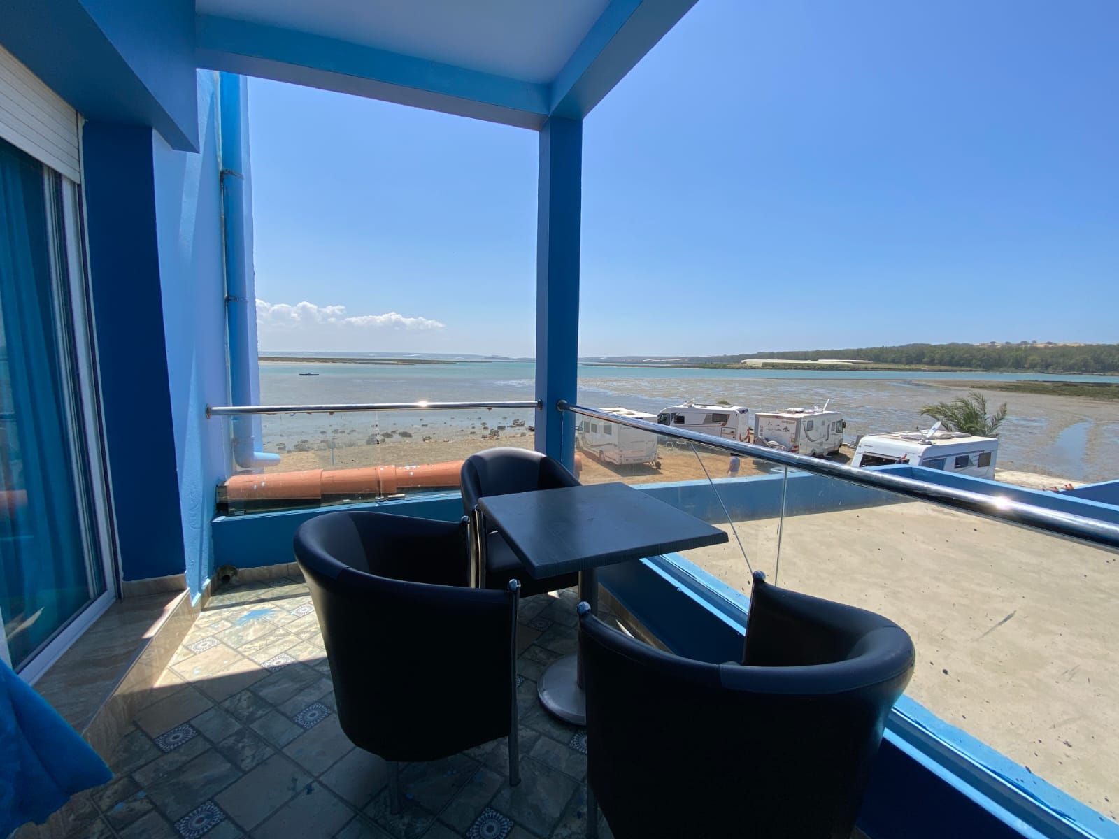 Premium lounge with lagoon view